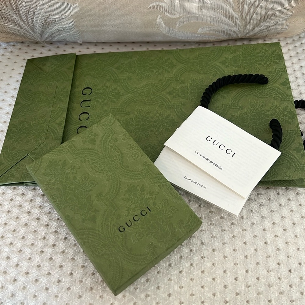 Gucci Card Case Blue 443127 : 496334 - Made in Italy - Picture 8 of 8